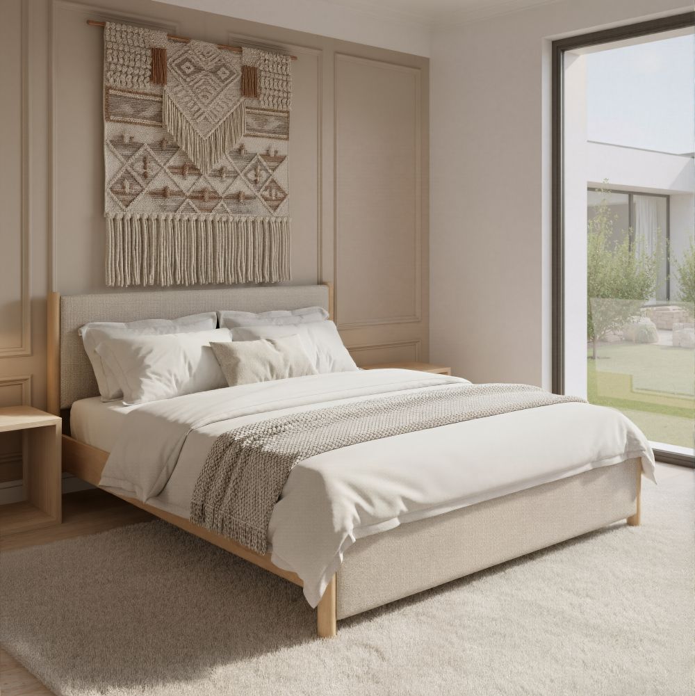 Textured Fabric Bed