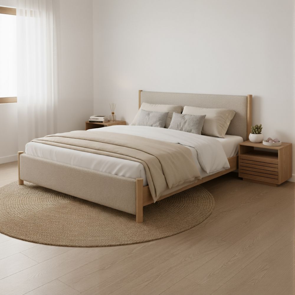 Textured Fabric Bed