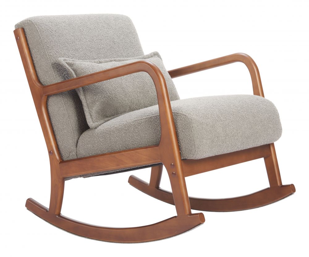 Textured Fabric Rocking Chair