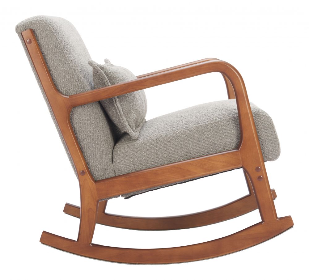Textured Fabric Rocking Chair