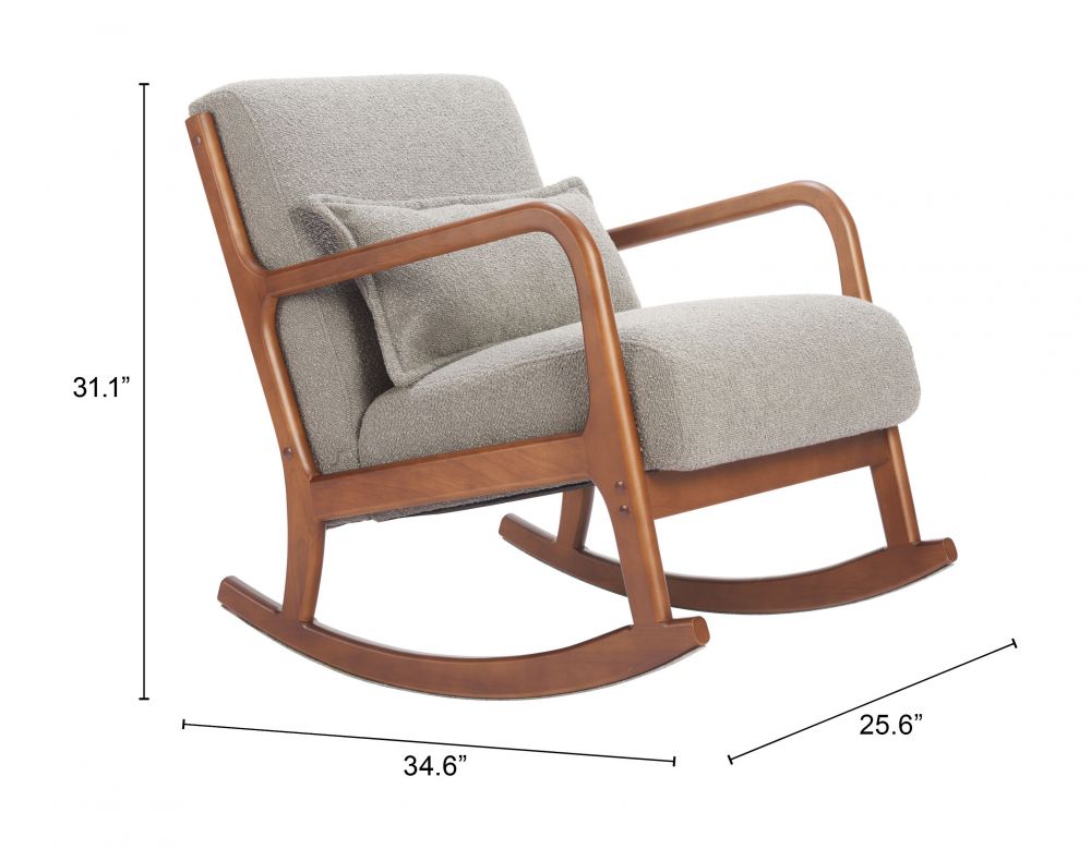 Textured Fabric Rocking Chair