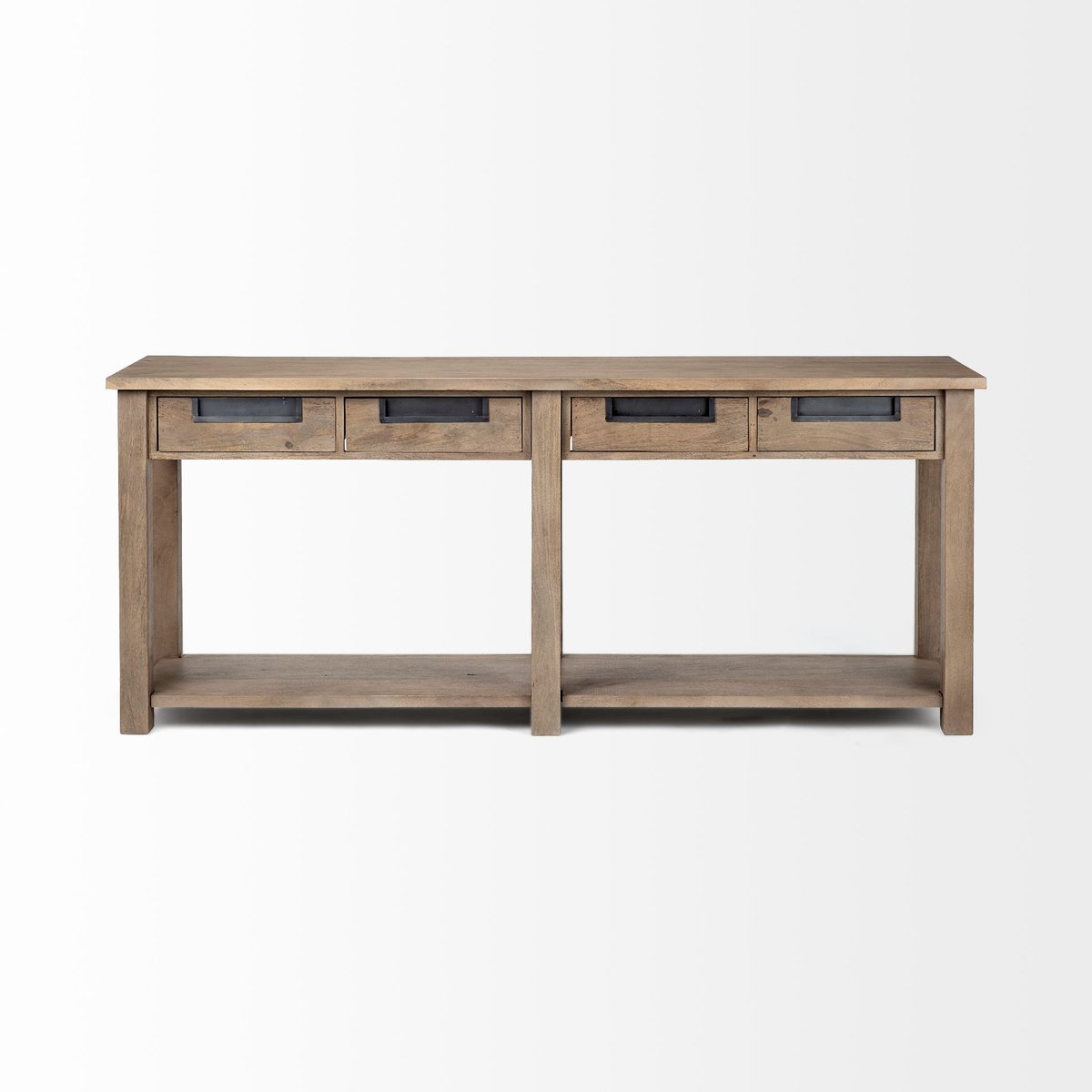 Four Drawers Wooden Console Table