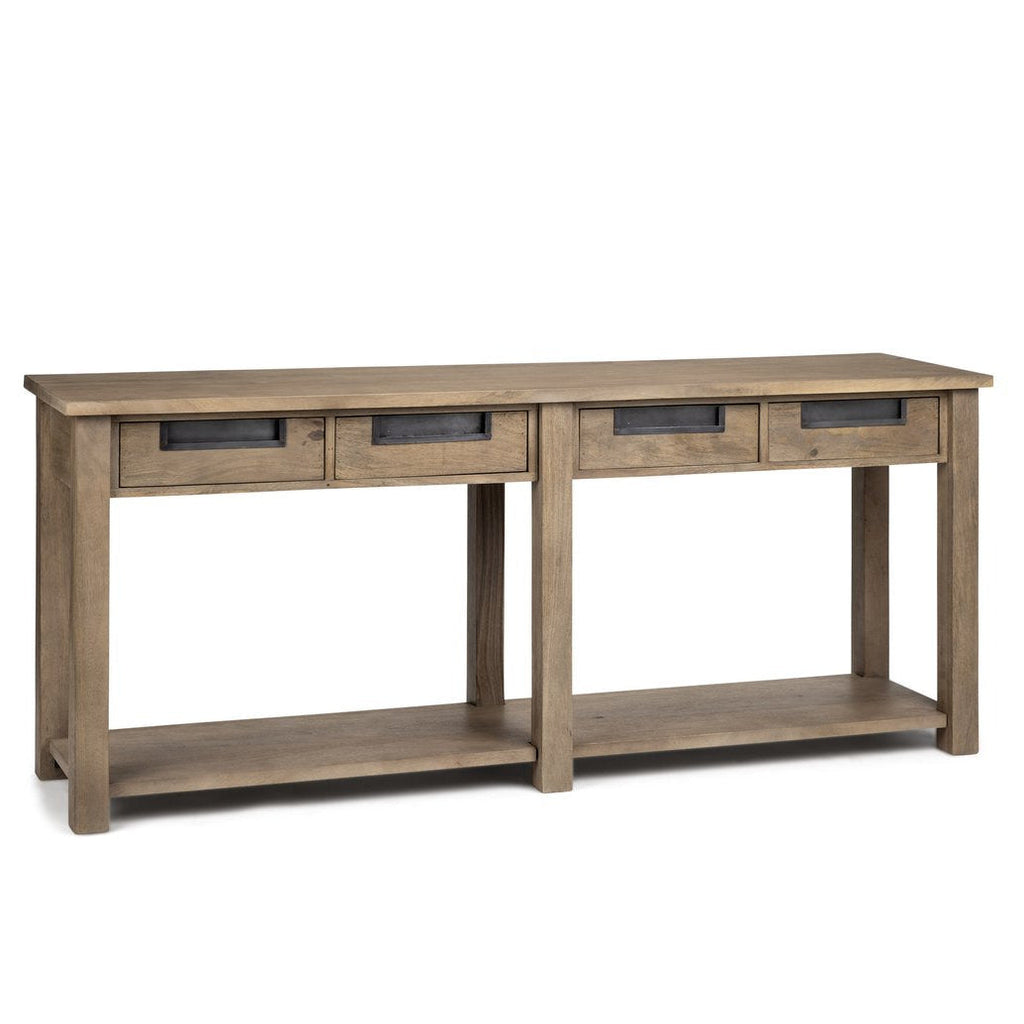 Four Drawers Wooden Console Table