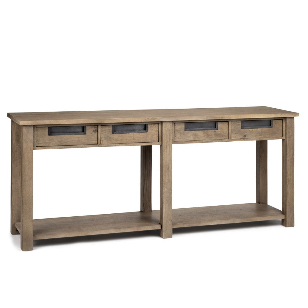 Four Drawers Wooden Console Table