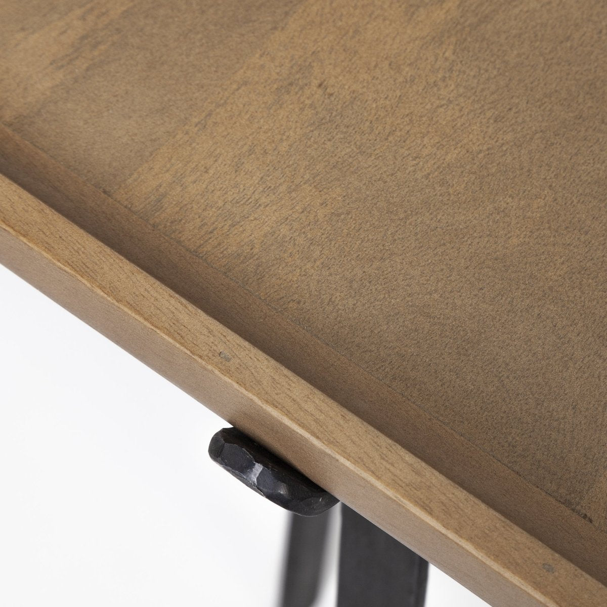 Wood Top Rectangular Console Table