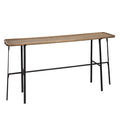 Wood Top Rectangular Console Table
