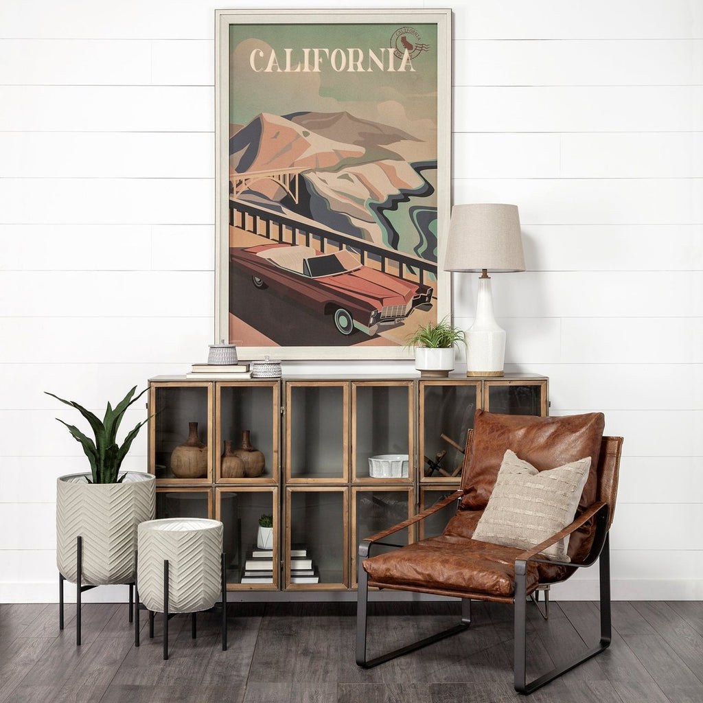 Leather Unibody Seat Accent Chair