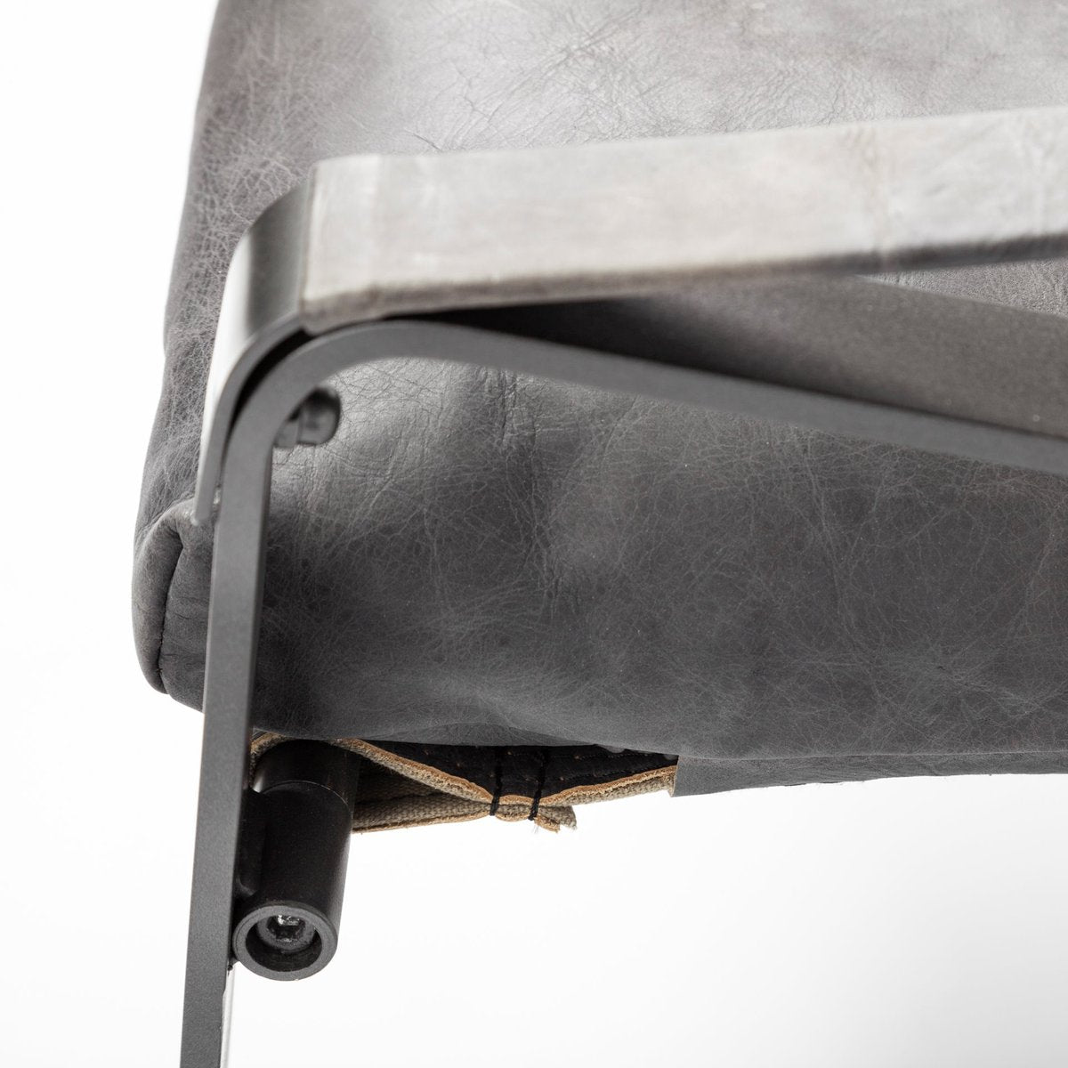 Leather Unibody Seat Accent Chair