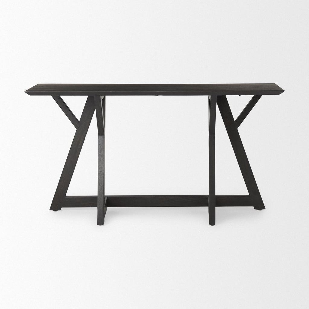 Wooden Rectangular Console Table