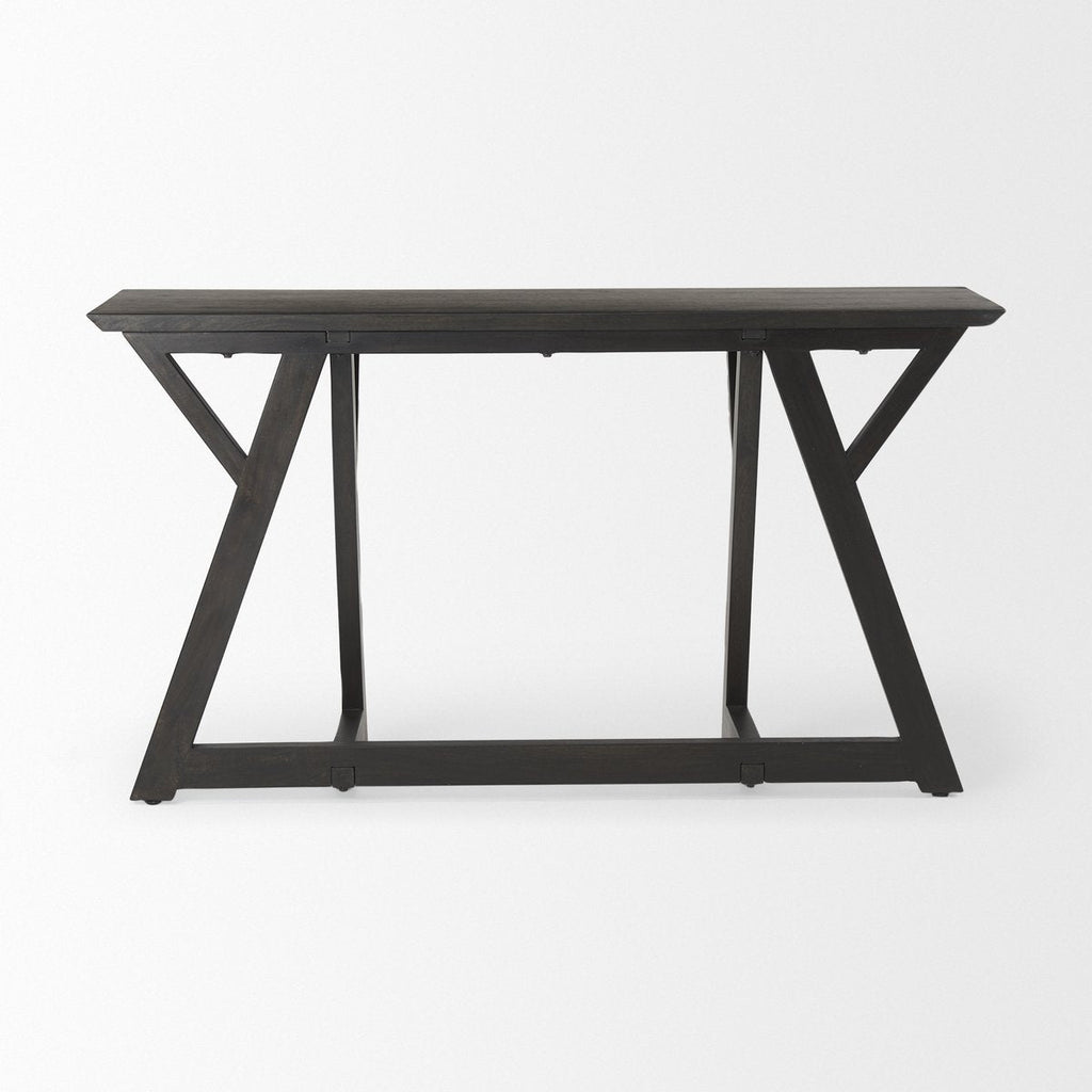 Wooden Rectangular Console Table
