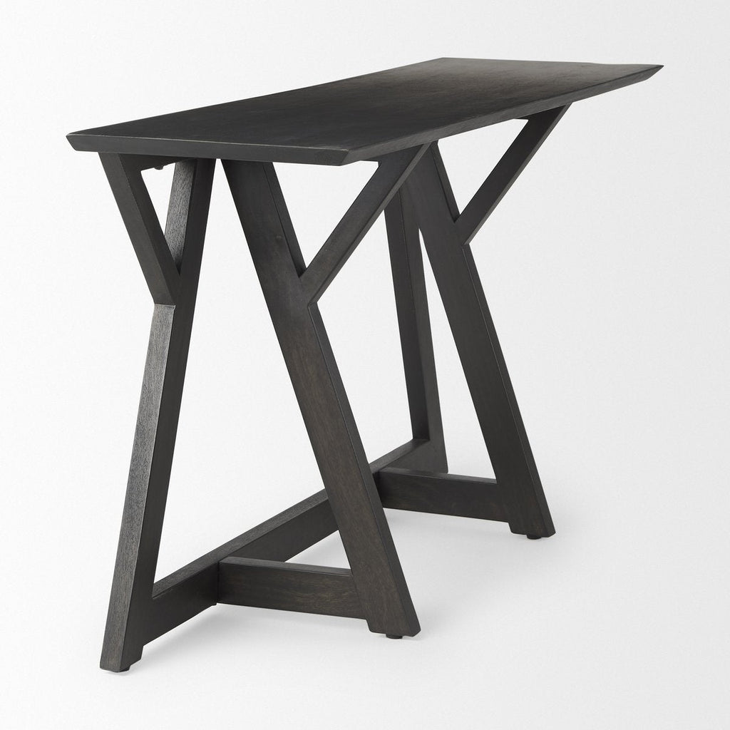 Wooden Rectangular Console Table