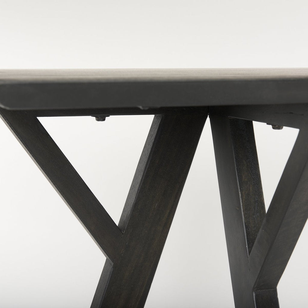 Wooden Rectangular Console Table