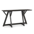 Wooden Rectangular Console Table
