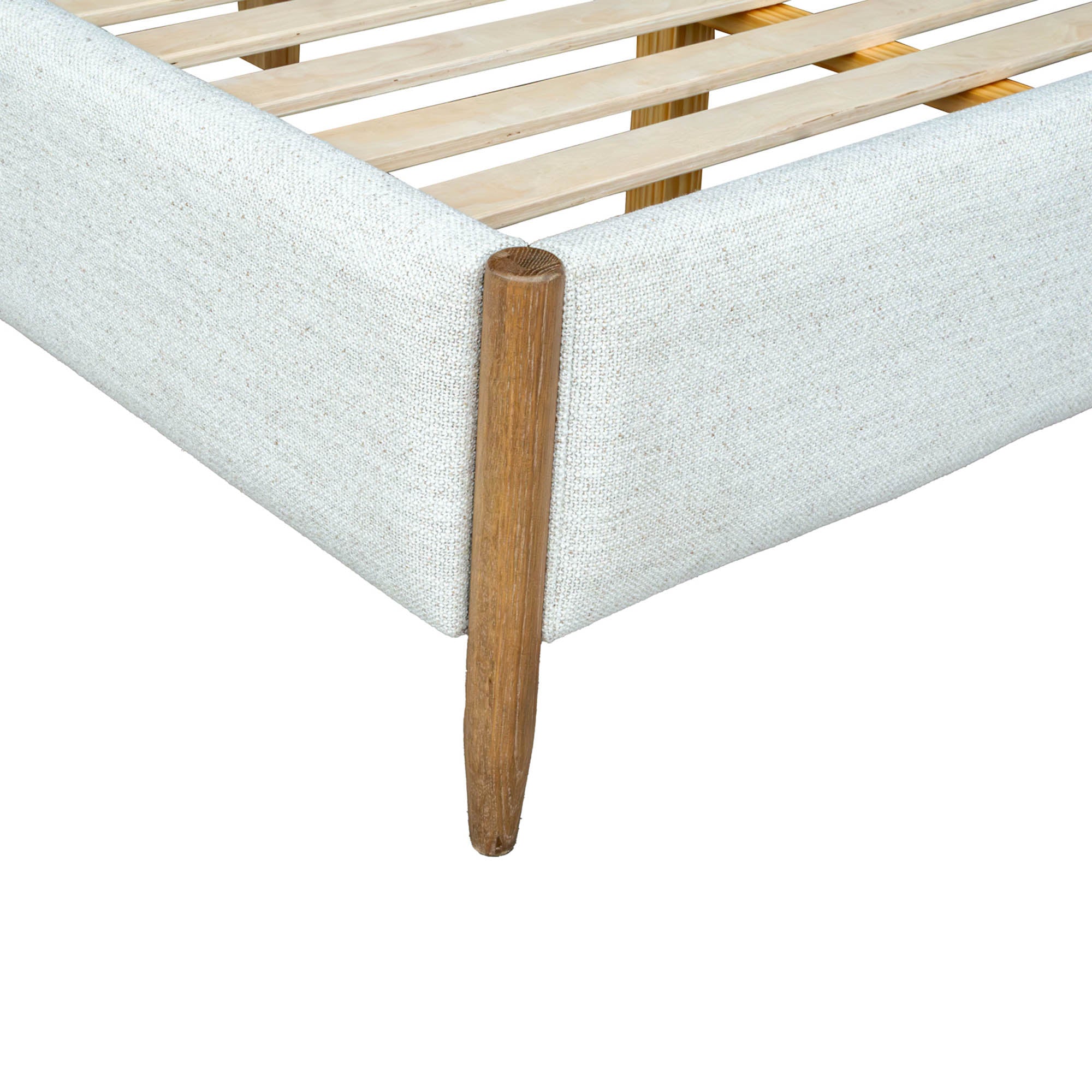White Fabric Bed