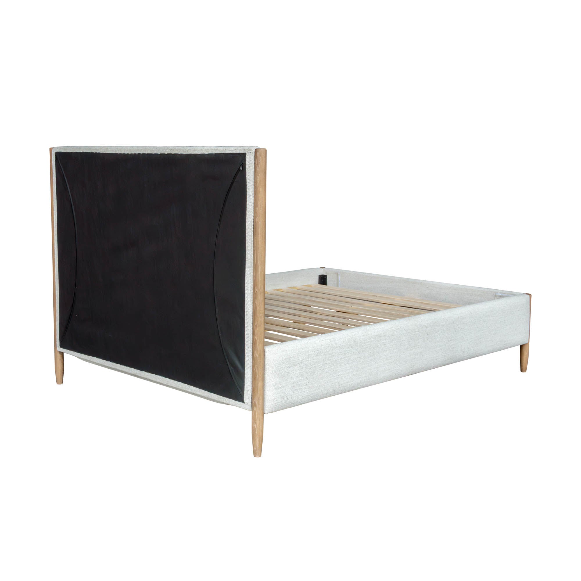 White Fabric Bed
