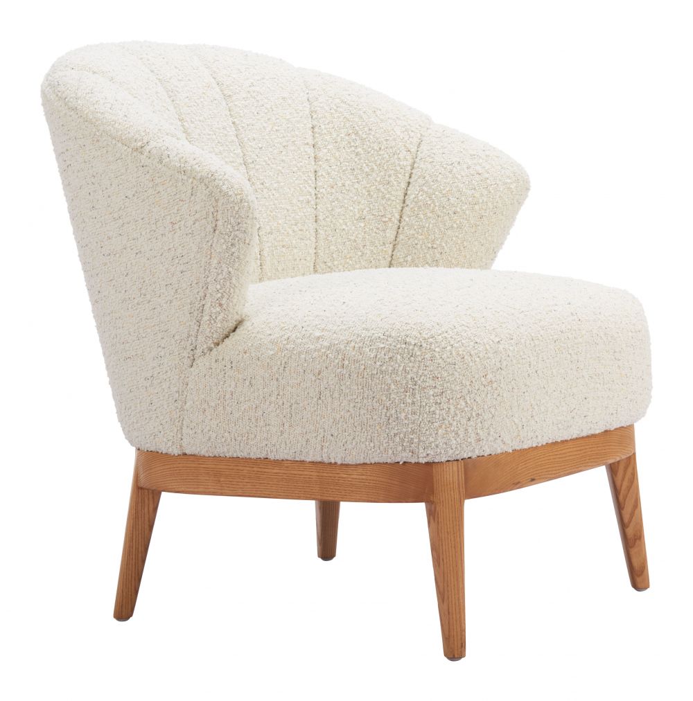 Textured Fabric Accent Chair