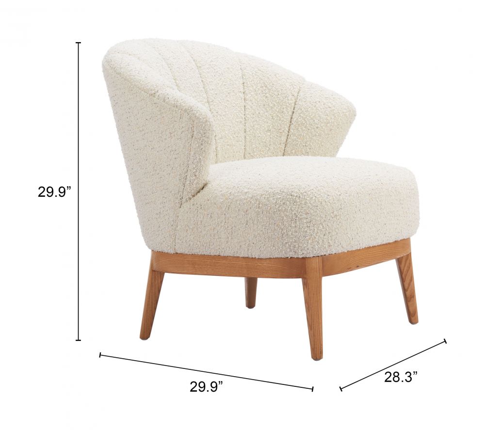 Textured Fabric Accent Chair