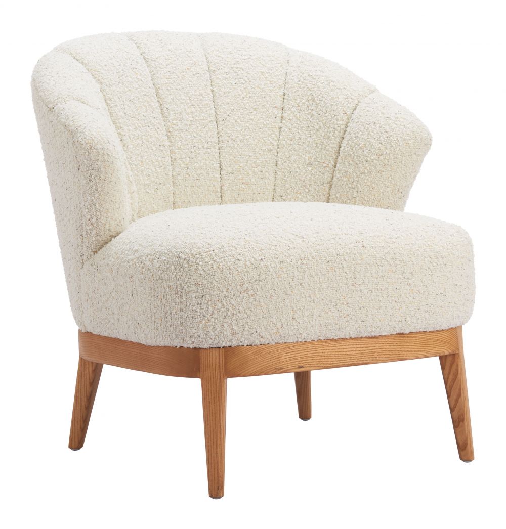 Textured Fabric Accent Chair