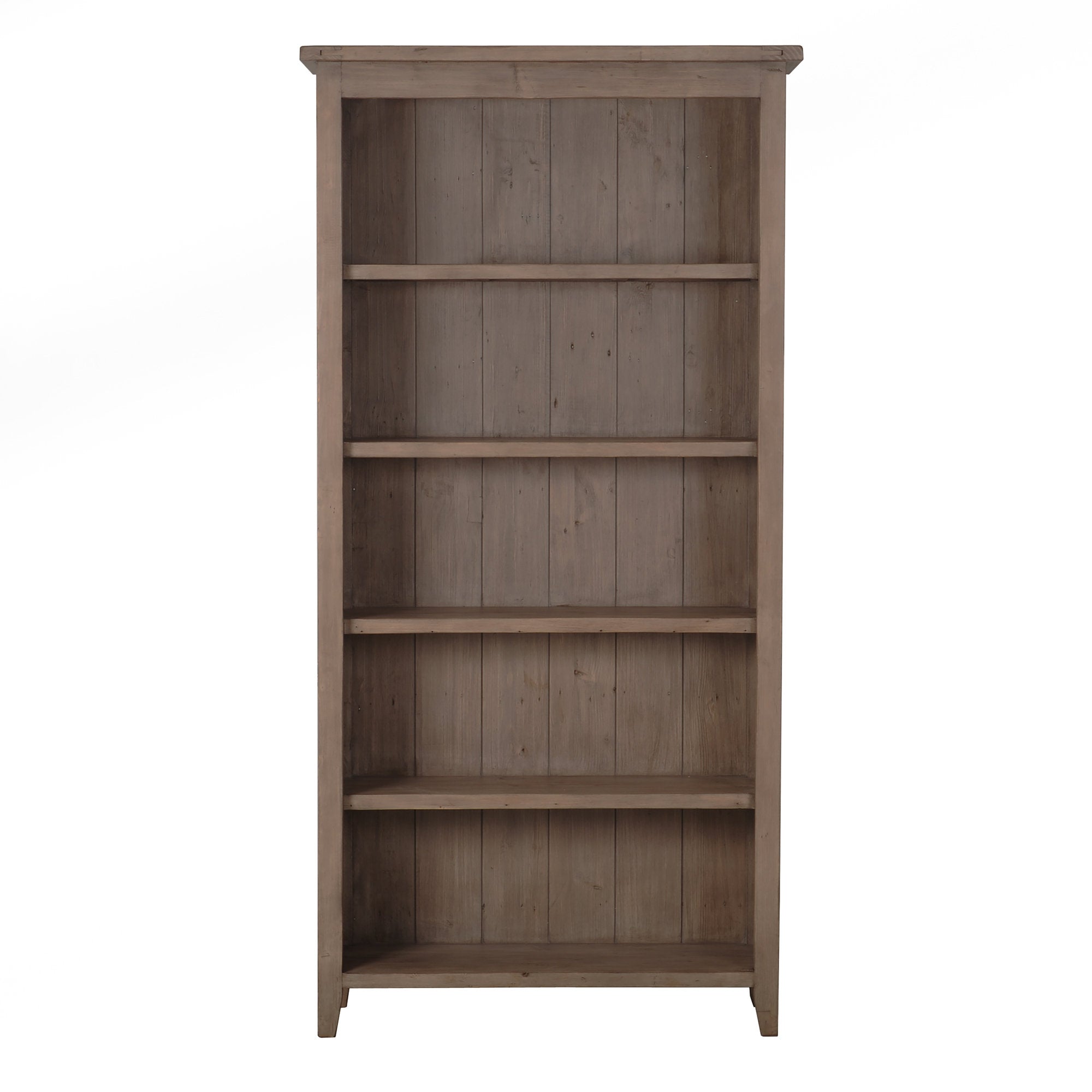 Five Shelves Wood Bookcase