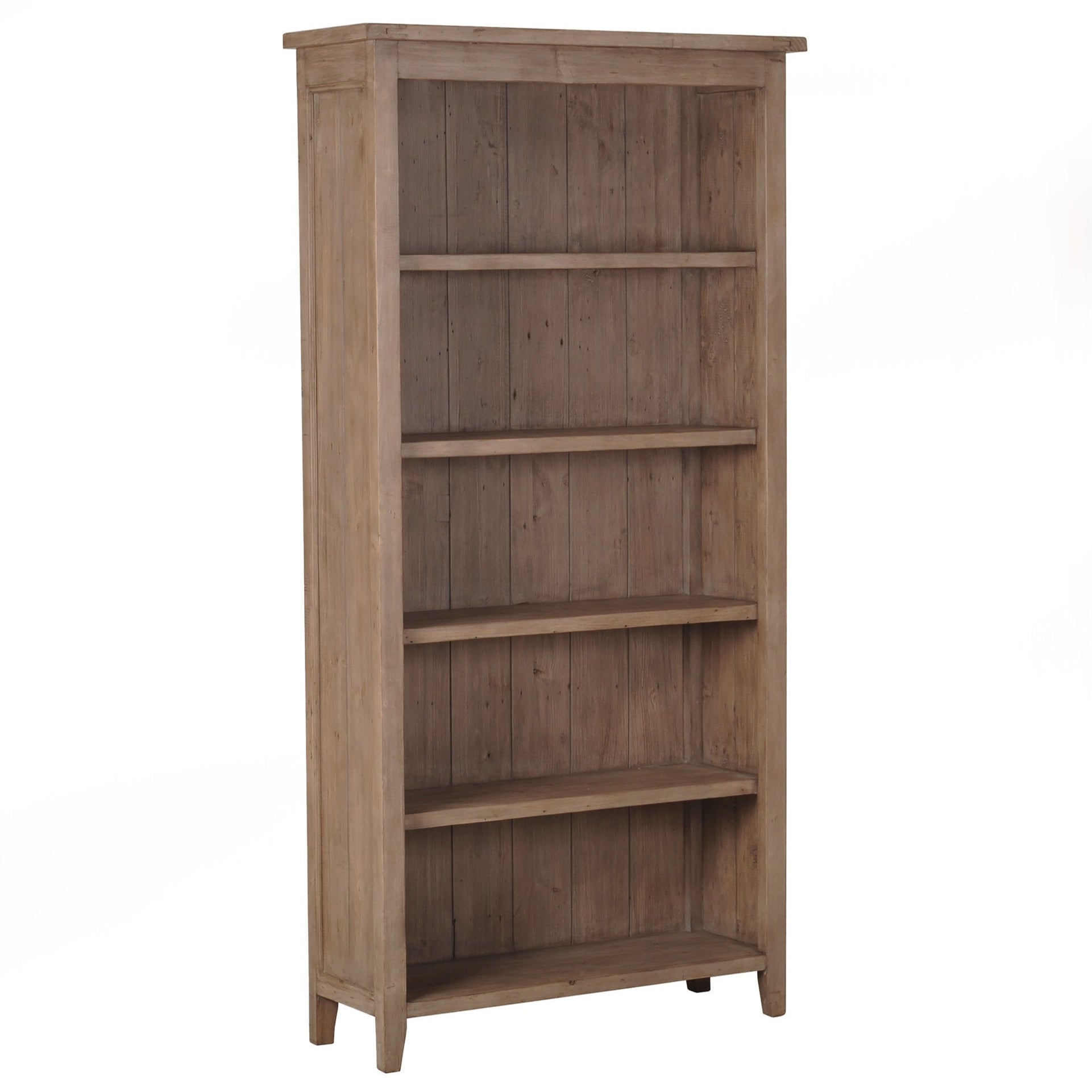 Five Shelves Wood Bookcase