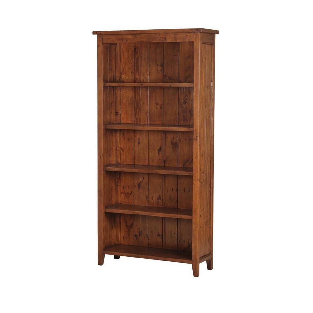 Five Shelves Wood Bookcase