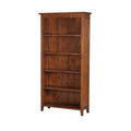 Five Shelves Wood Bookcase