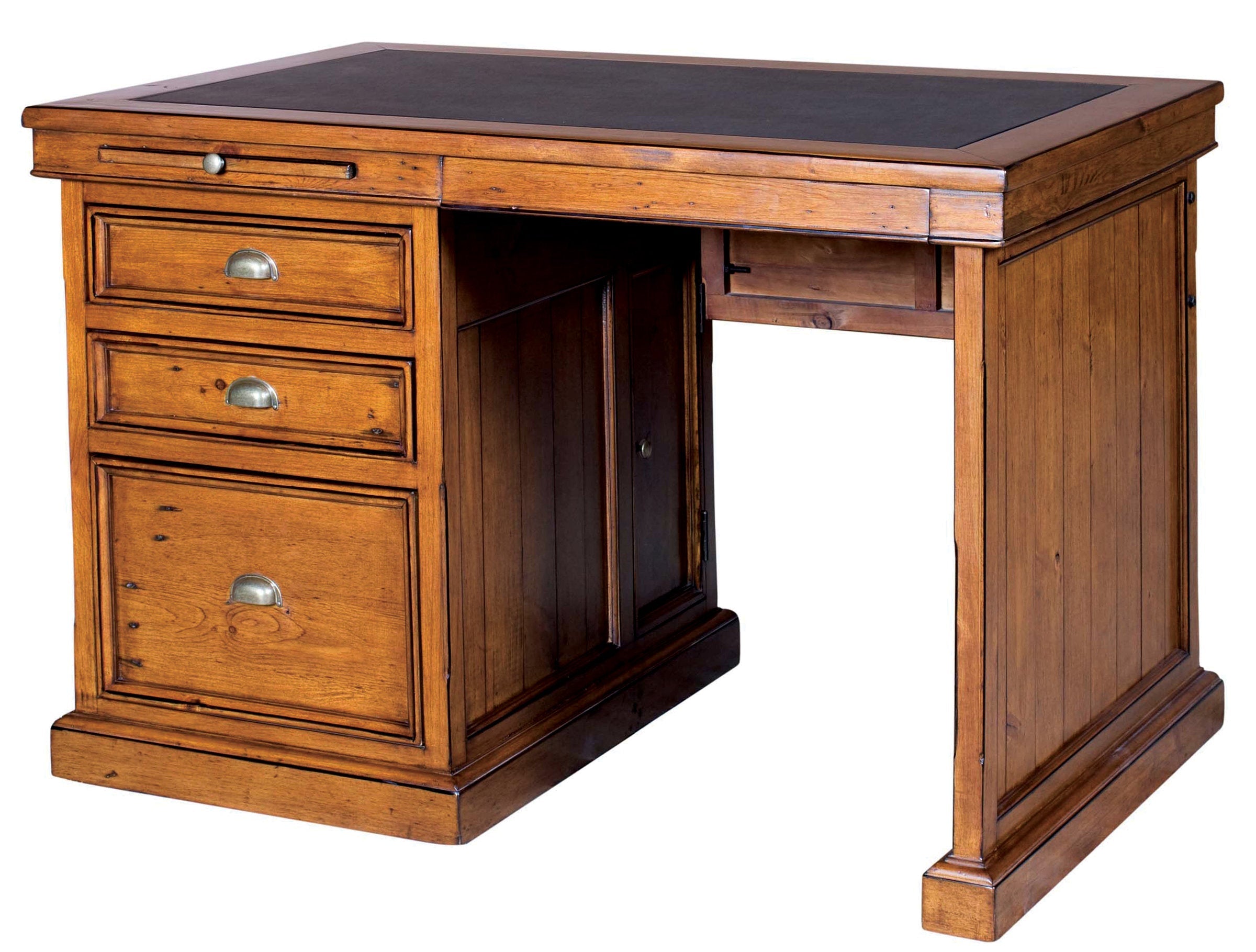 Three Drawers Wooden Single Desk