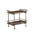 Steel Framed Glass Bar Cart