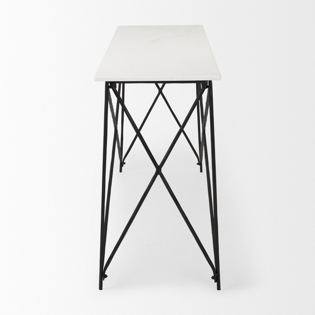 Marble Top Rectangular Console Table