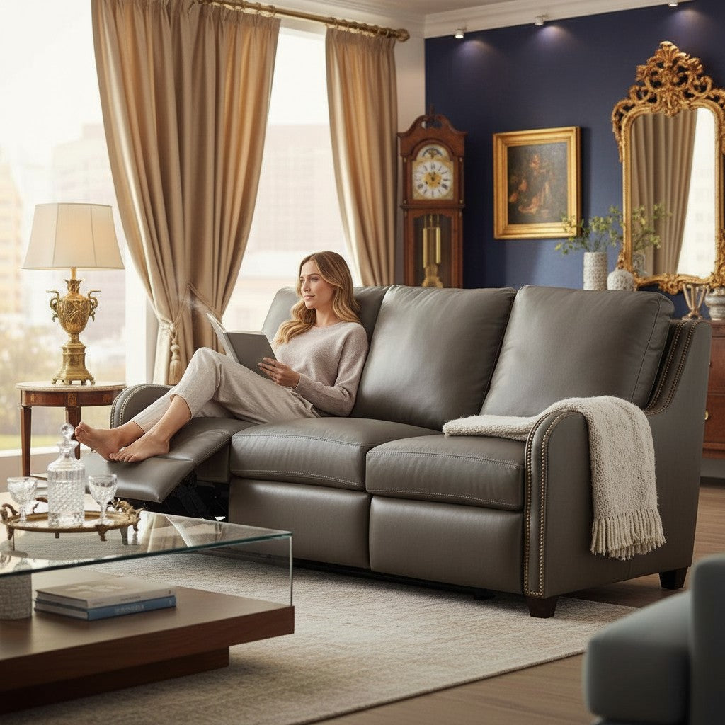 Luxury Power Motion Leather Sofa