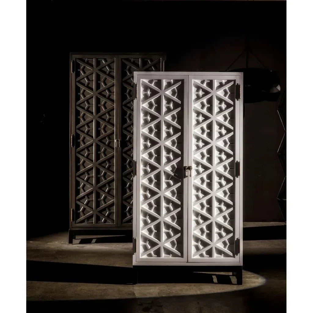 Carved Mahogany Hutch