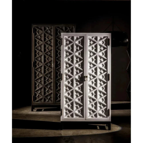 Carved Mahogany Hutch