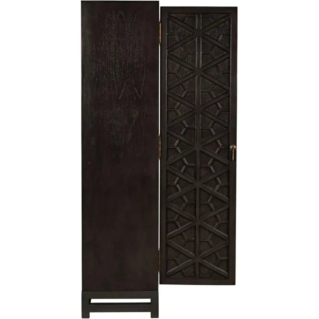 Carved Mahogany Hutch