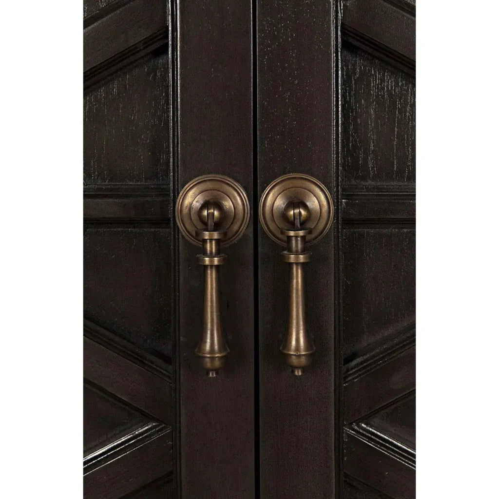 Carved Mahogany Hutch