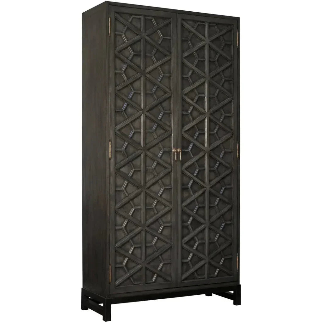 Carved Mahogany Hutch