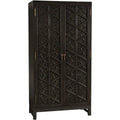 Carved Mahogany Hutch