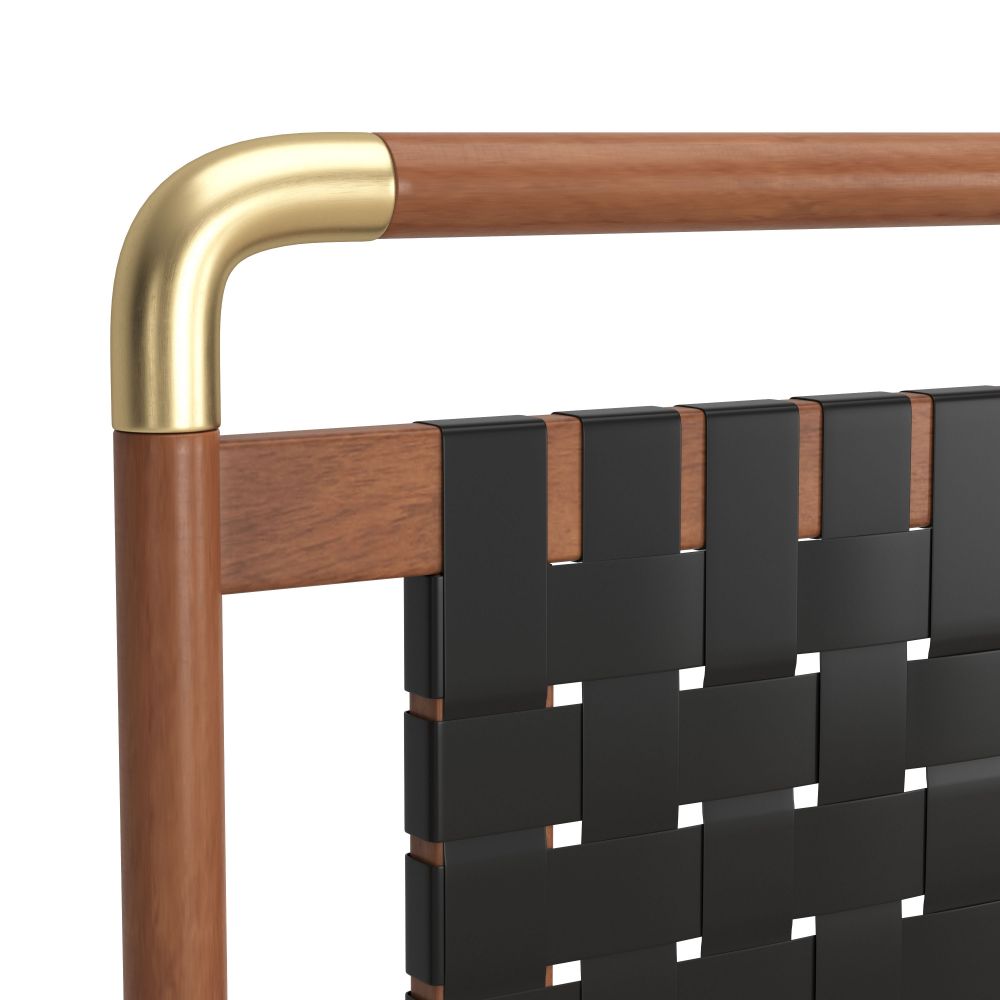 Faux Leather Bed