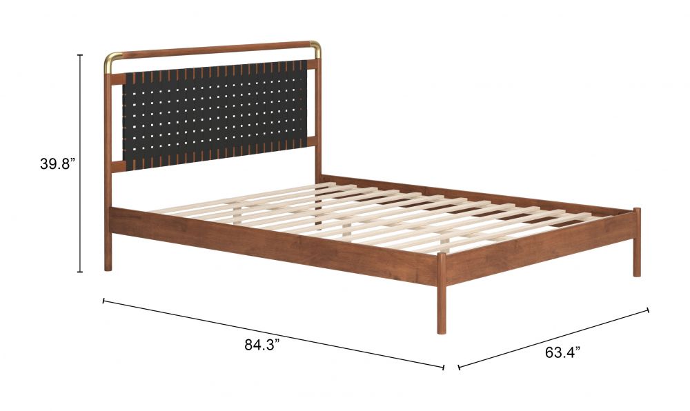 Faux Leather Bed