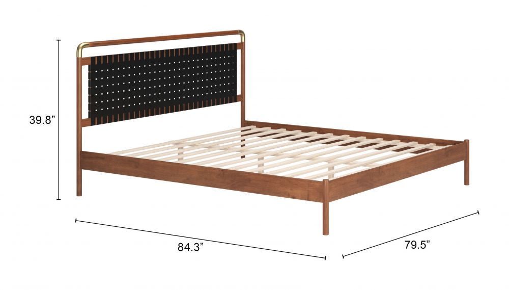 Faux Leather Bed
