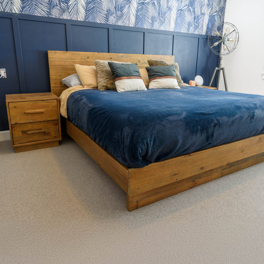 Wooden Brown Modern Bed