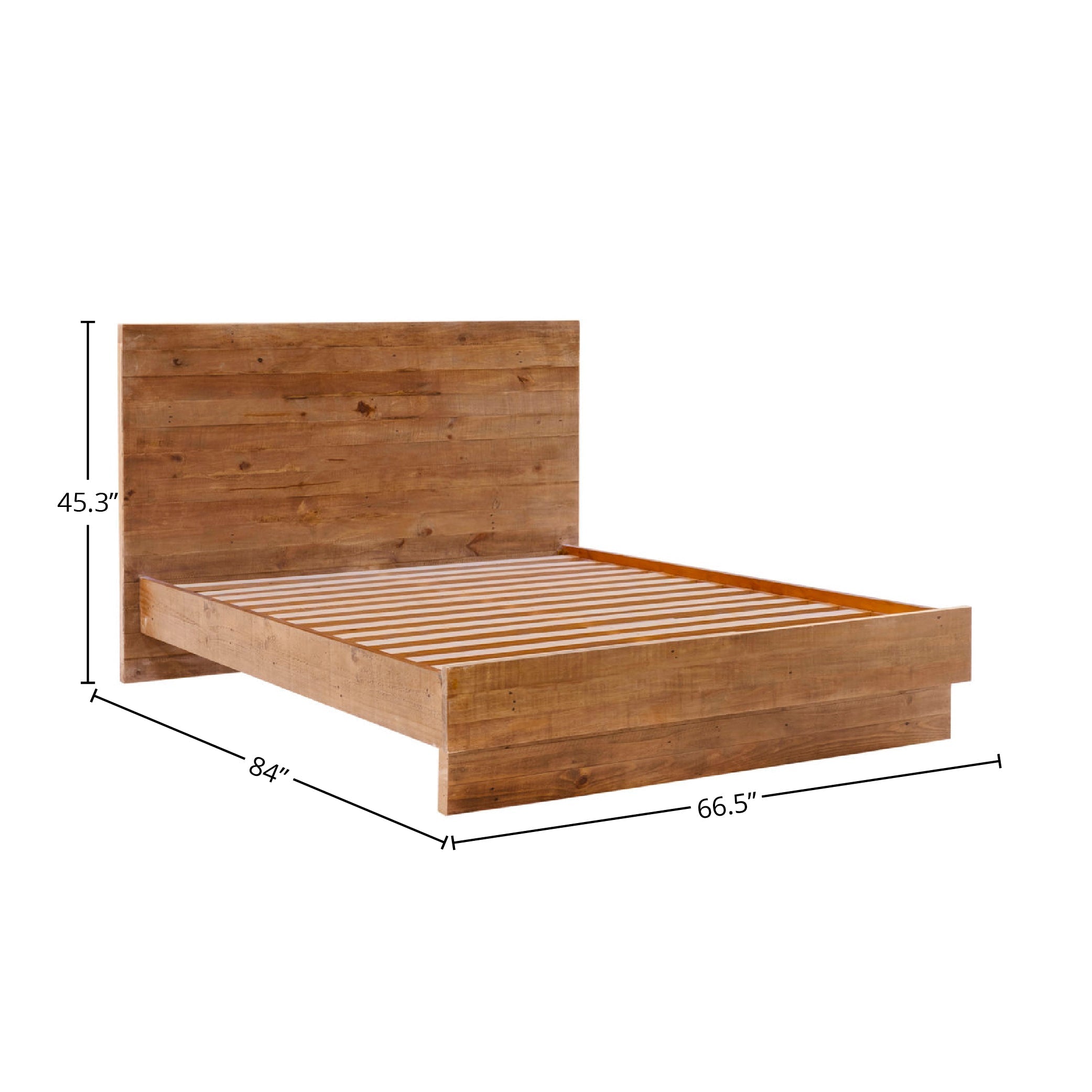 Wooden Brown Modern Bed