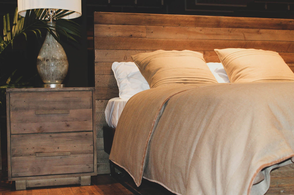 Wooden Brown Modern Bed