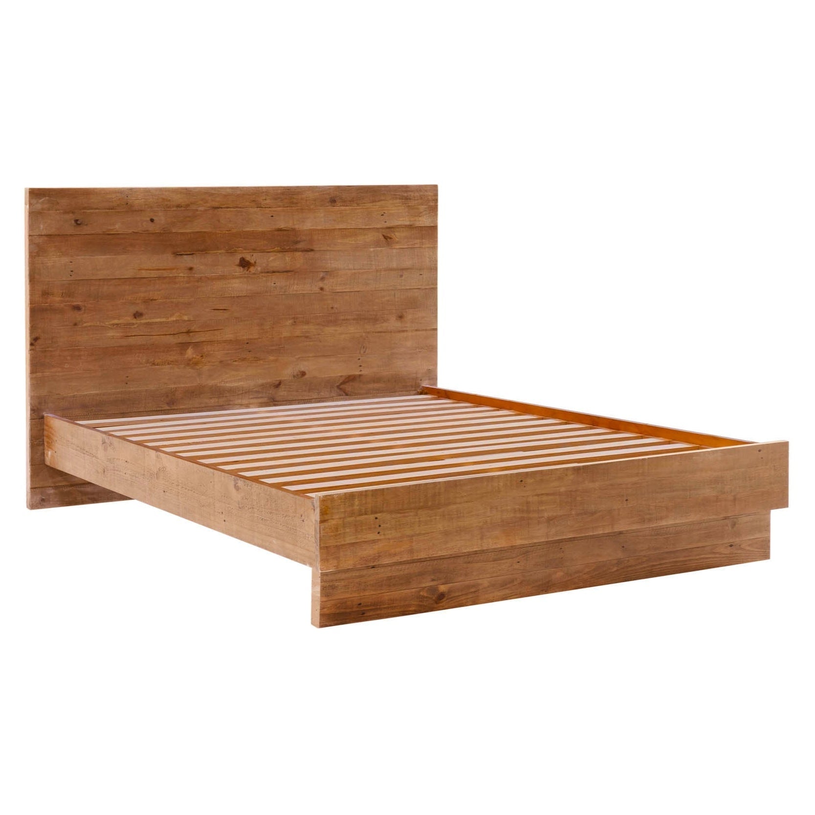 Wooden Brown Modern Bed