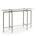 White Marble Top Rectangular Console Table