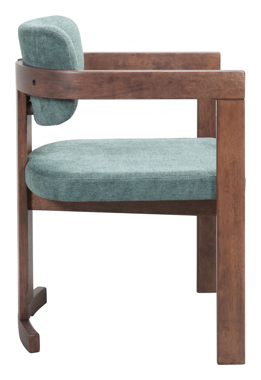 Moss Gray Fabric Dining Chair