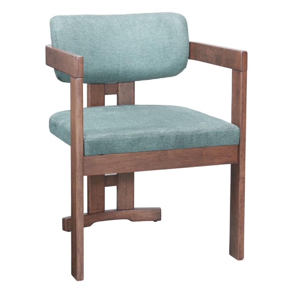 Moss Gray Fabric Dining Chair