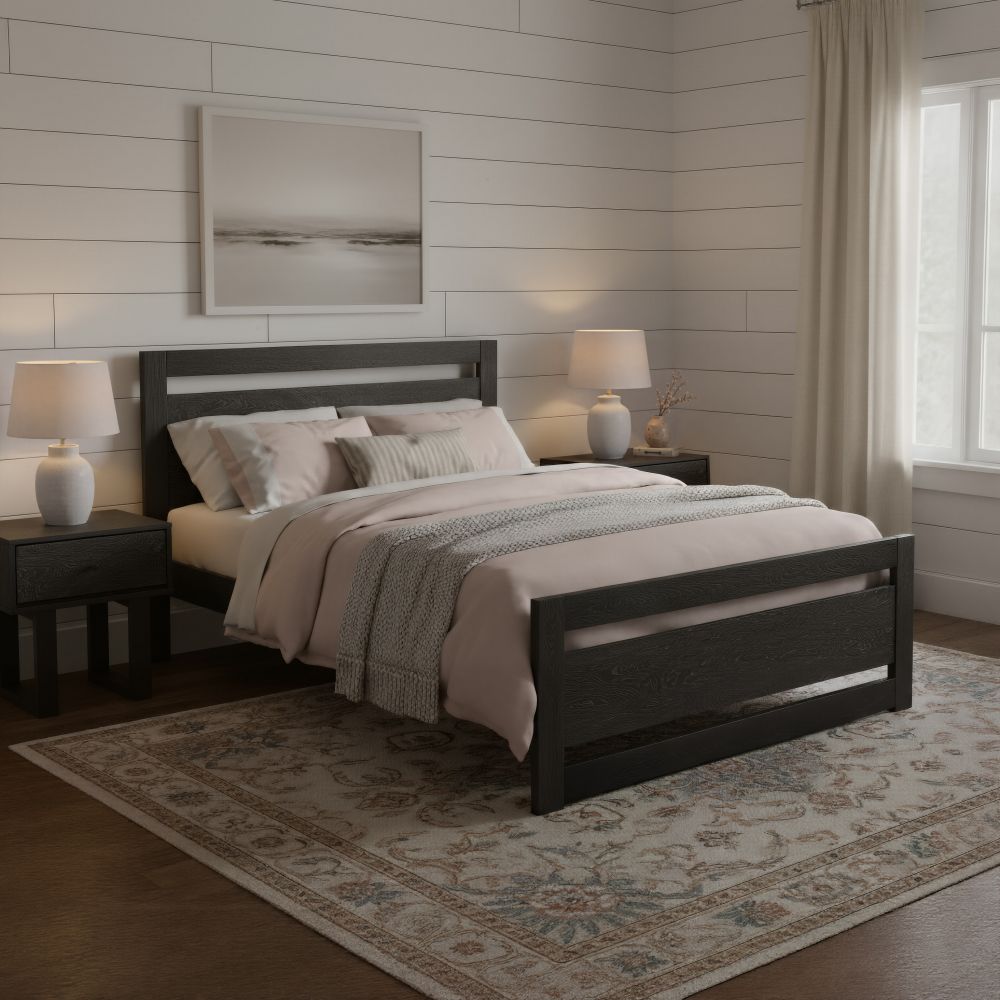 Modern Wooden Queen Bed