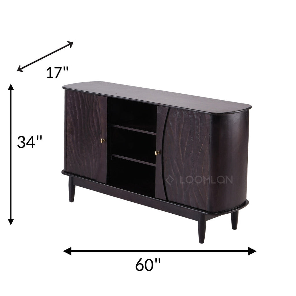 Wooden Dark Brown TV Stand