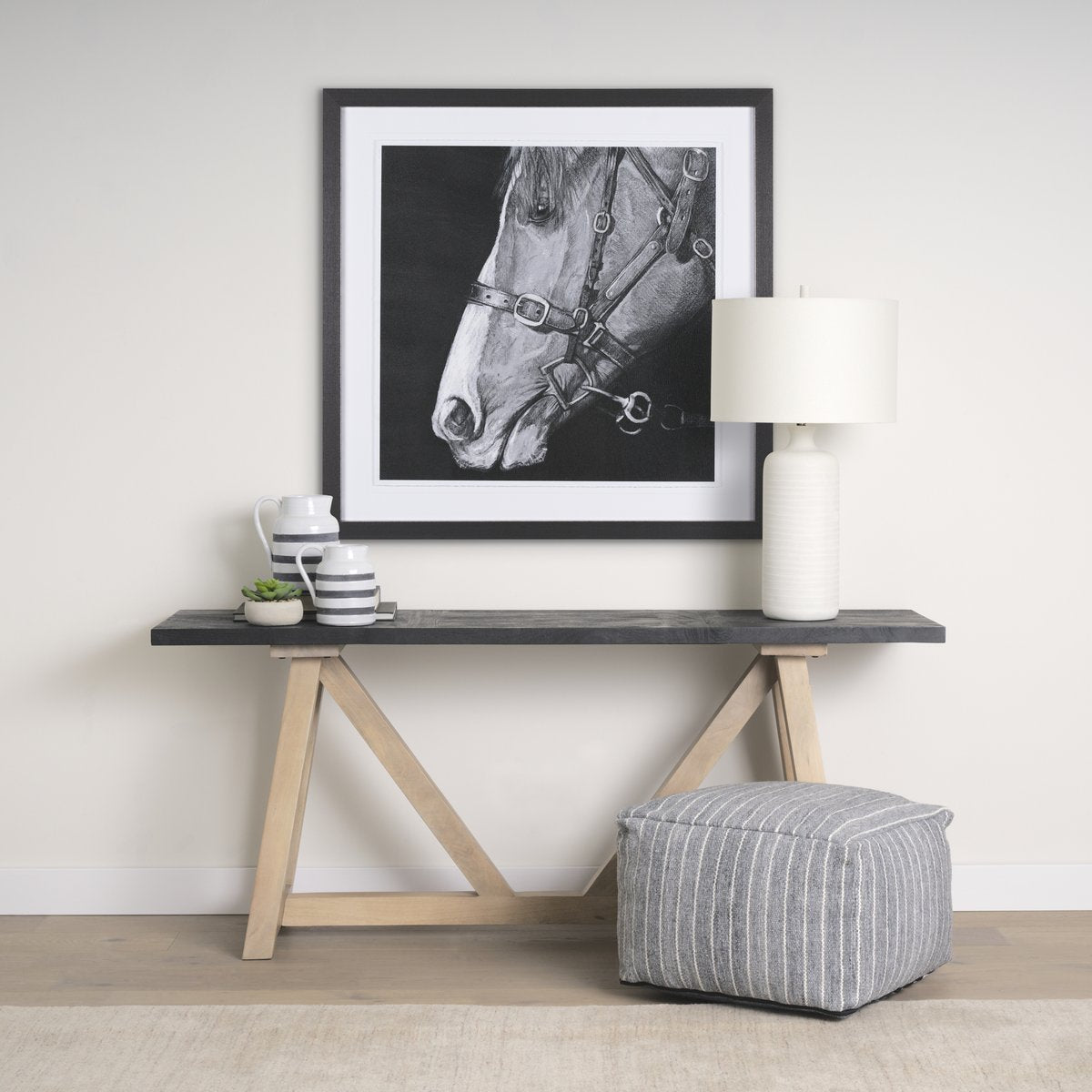 Two-Toned Wooden Console Table