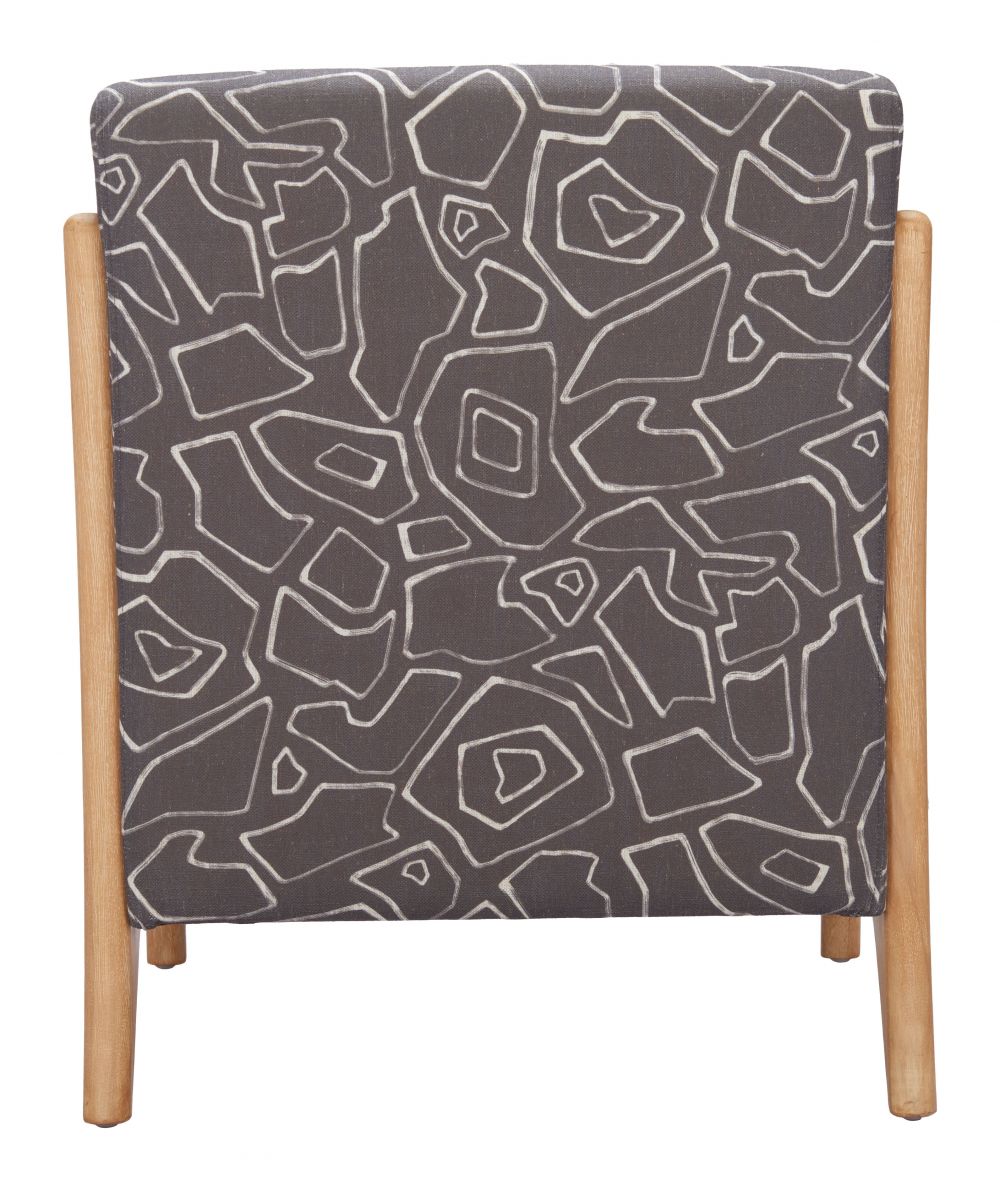 Printed Fabric Accent Chair